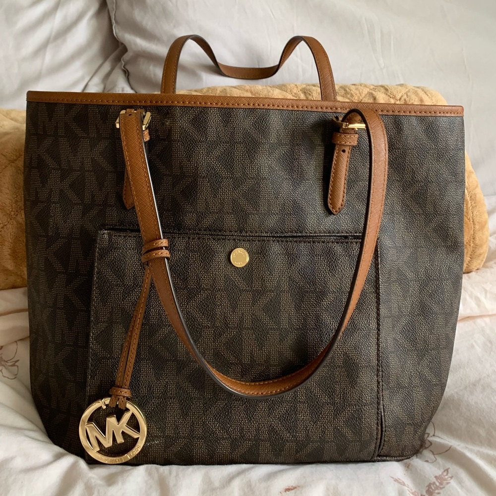 Michael Kors brown tote purse